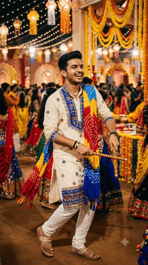Boys Navratri AI Photo Prompts 2026 Kurta Dandiya & Garba Looks