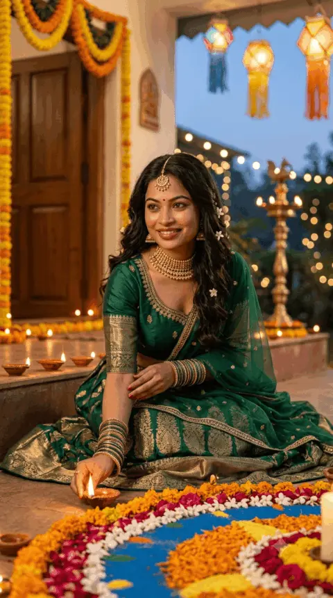 Diwali AI Photo Editing Prompts 2026 Free Gemini Copy Paste Prompts for Festive Portraits