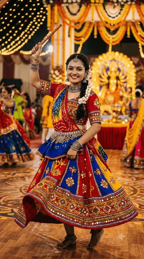 Gujarati Garba AI Photo Prompts for Girls