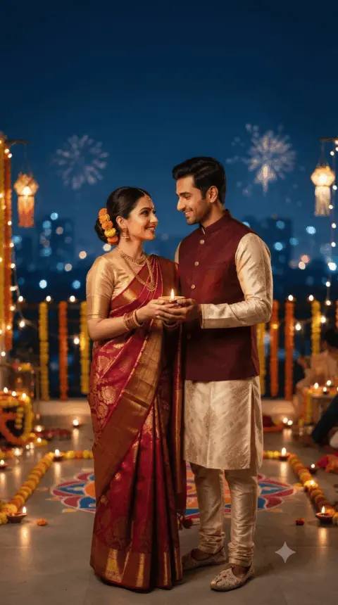 Viral Diwali Gemini AI Photo Editing Prompts 2026: Free Copy-Paste Ideas for Couples & Solo Portraits
